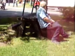 Old Man Jerks In The Park