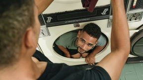 KC Blaise and Ricky Daniels fuck in a laundromat