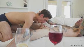 Biphoria - Wife catches husband with male lover I need to be included