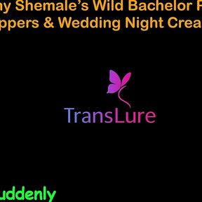 English Audio Sex Story - Tall Ebony Shemale's Wild Bachelor Party - Huge Cock Strippers &amp; Wedding Night Creampie - 4