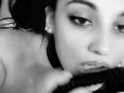 Nipple Clamp and Leather Tease