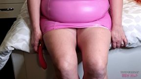 Pink Pvc Big Titted Horny Mature MILF Wants Your Cock to Sit on!