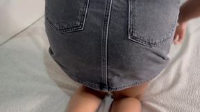 Intimate Moments with My Adorable Step-Sister: A Romantic Encounter - හිරට හිරේ කොට සායකුත් ඇදන් ආපු මෝල් නංගි / cute teen step sis fuck hard and romantic kiss Big cock