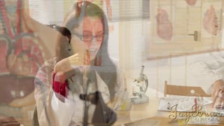 Randy Couple Get Busy In The Science Lab