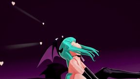 morrigan aensland nude dance and sex hentai darkstalkers mmd 3d clear blue hair