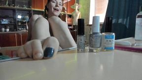 Metallic pedicure Pt. 1