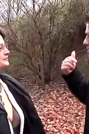 Older Woman Accepts an Offer for Sex in Public