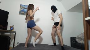 She Smashes My Balls While Dancing