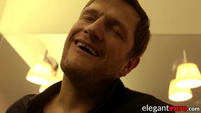 Classy Euro gets her pussy pounded and sprayed with cum