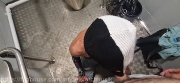 Femboy flushed on scooter daddy’s bareback flood raw cum