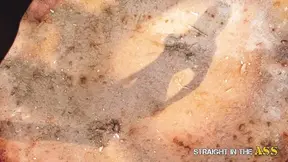 Two big-titted babes get straight fucked in the ass at an intense orgies party