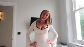 Blonde Brit Lily Phillips chokes ex BF und gushes cum dripping doggy style