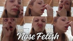 Nose Fetish nose picking Nose blowing