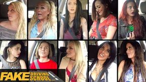 Fake Driving School - Older Teacher Seduces Teens in Fun Compilation on FAKEhub