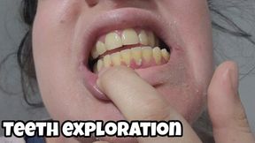 Yellow Teeth Exploration & Brushing - Teeth Fetish Close Up