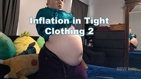 BBW Lolo - Inflation in Tight Clothing 2 (air inflation)