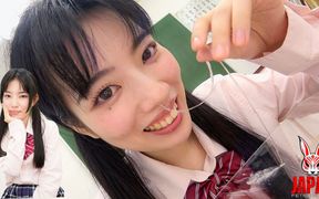 Tsubame Amai Blows Her Nose and Rubs the Mucus on Your Face - Nose Fetish