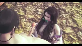 Nezuko and Shinobu get hardsexed by demons in animated manga film