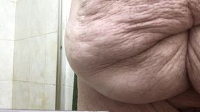 FatAssSmallDick uses a vibrator in ass and on dick and orgasms cums