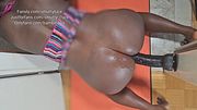14 inch Dildo vs Ebony Anal Newbie: Total Ass Destruction & Huge Gape