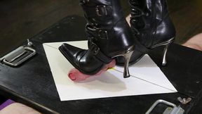 Sexy boots new rock CBT ballbusting
