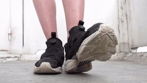 Seductive 18 yo model looks hot in dirty black Reebok sneakers, fc163x 1080p