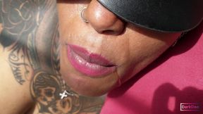 The Kinky Queen &quot;Dark Goddess&quot; fucked in the garden part 3.