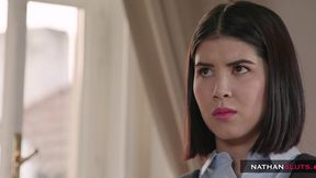 naughty teen thief lady dee caught & punished by her stepdad