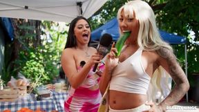Wonderful bimbos crazy porn video