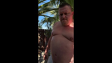 Hot Tub Time with Daddy, and a Jerk Session in the Bushes after a Piss