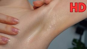 Oily Armpit Extreme Close Up HD