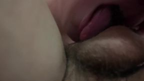 Small cock lez’d tenderly till cum swallowed deep throaty lips