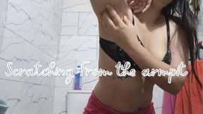 Scratching my armpit