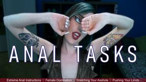 ANAL TASKS - Remaster - Extreme Anal Instructions by Miss Faith Rae with Female Domination and Anal Stretching Instructions - HD 1080p MP4