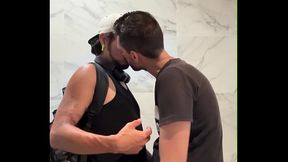 WRECKED IN THE MALL BATHROOM BY A MASSIVE COCK