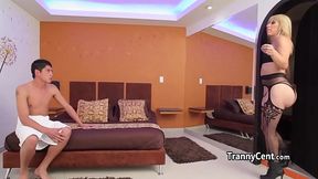 Pantyhose tranny fucks like a pro