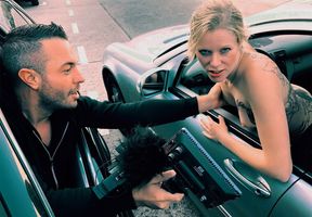 Insolent model gets filmed working the dick in supreme positions