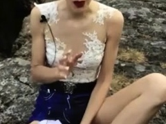 austrian comedian Lisa Eckhart with sexy feet