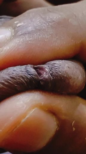 Black cock making hard to fuck on and red head close up