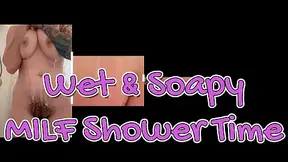 Wet and Soapy MILF Shower Time