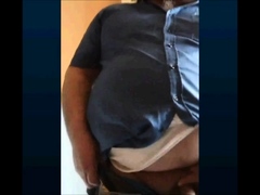 turkish grandpa shows his beautiful cock and balls