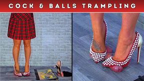 Castrating Your Balls Under My Candy Crush Heels (137) - Split Cam - Cock Trample Trampling CBT Shoe Crush