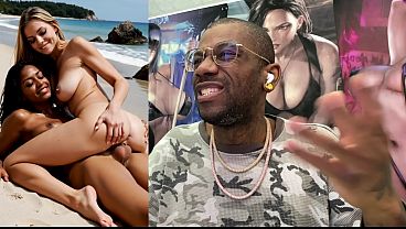 Beautiful Transgender Ebony Girl Fucking A Tight Ass White Pussy, AI Generated