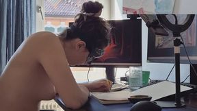 Naked Drawing Part 2 – Close-Up & Slow Chill Nude Session