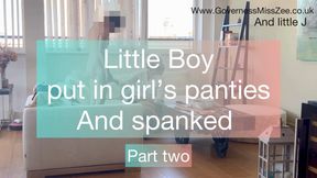 "Little' boy put in his panties and spanked (part 2 of 4)