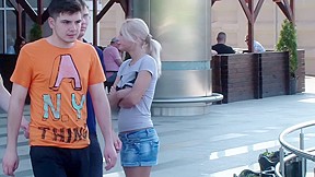 Sexual non-professional girlfriend vid with blond drilled in throne room