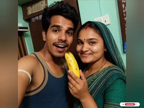 Indian Desi Naughty Super Bhabhi took a banana by -Snapchat143