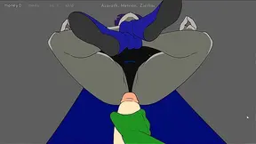 Raven Gives Starfire an Intense Anime HandJob in Teen Titans Hentai