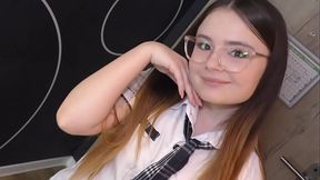 Sweet Teen Vivien Doll gets her white pussy filled by a black man