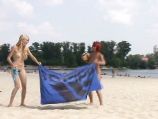 NUDIST VIDEO - Hot teen nudists make this nude beach even hotter